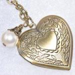 Heart Locket Necklace,brid..